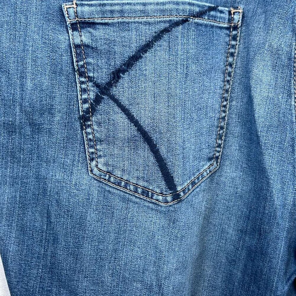 Lane Bryant Plus Size 22R/ Cut Off Jean Shorts 5pockets Boho Hippie Festival - Picture 4 of 11